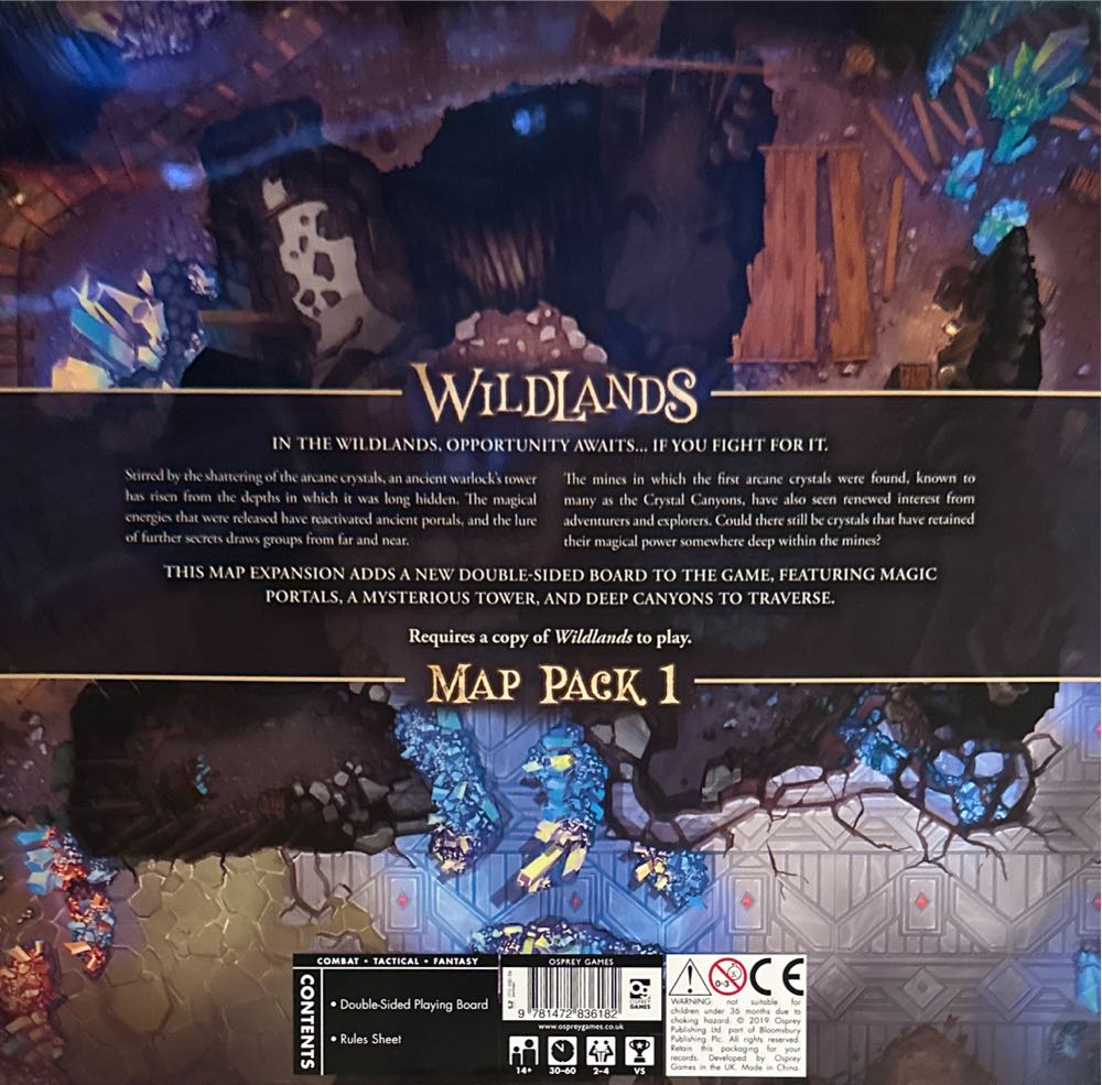 Wildlands: Map Pack 1: The Warlock’s Tower & The Crystal Canyons  (2-4) board game collectible [Barcode 9781472836182] - Main Image 2