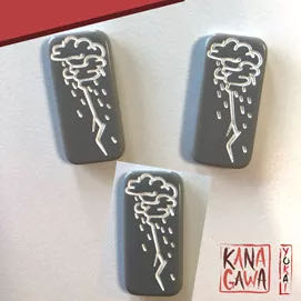 Kanagawa: Storm Token Upgrade Tiles  (2-4) board game collectible - Main Image 2