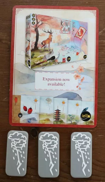 Kanagawa: Storm Token Upgrade Tiles  (2-4) board game collectible - Main Image 3