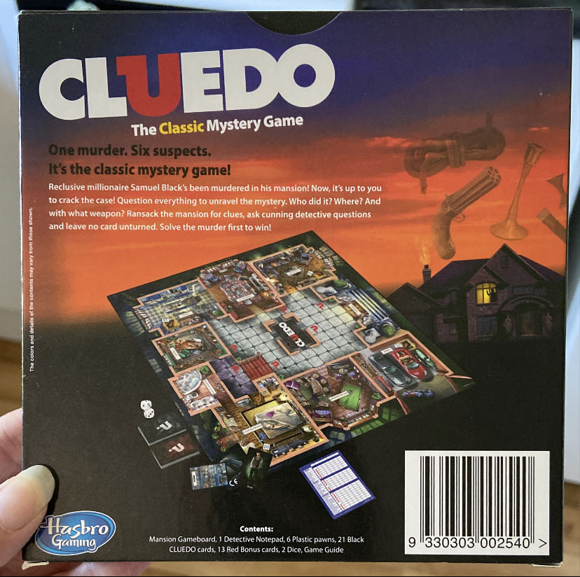 Cluedo (Mini Travel Sized Version) Board Game ~ Family Favourites Collection ~ Classic, Childhood  board game collectible [Barcode 9330303002540] - Main Image 2