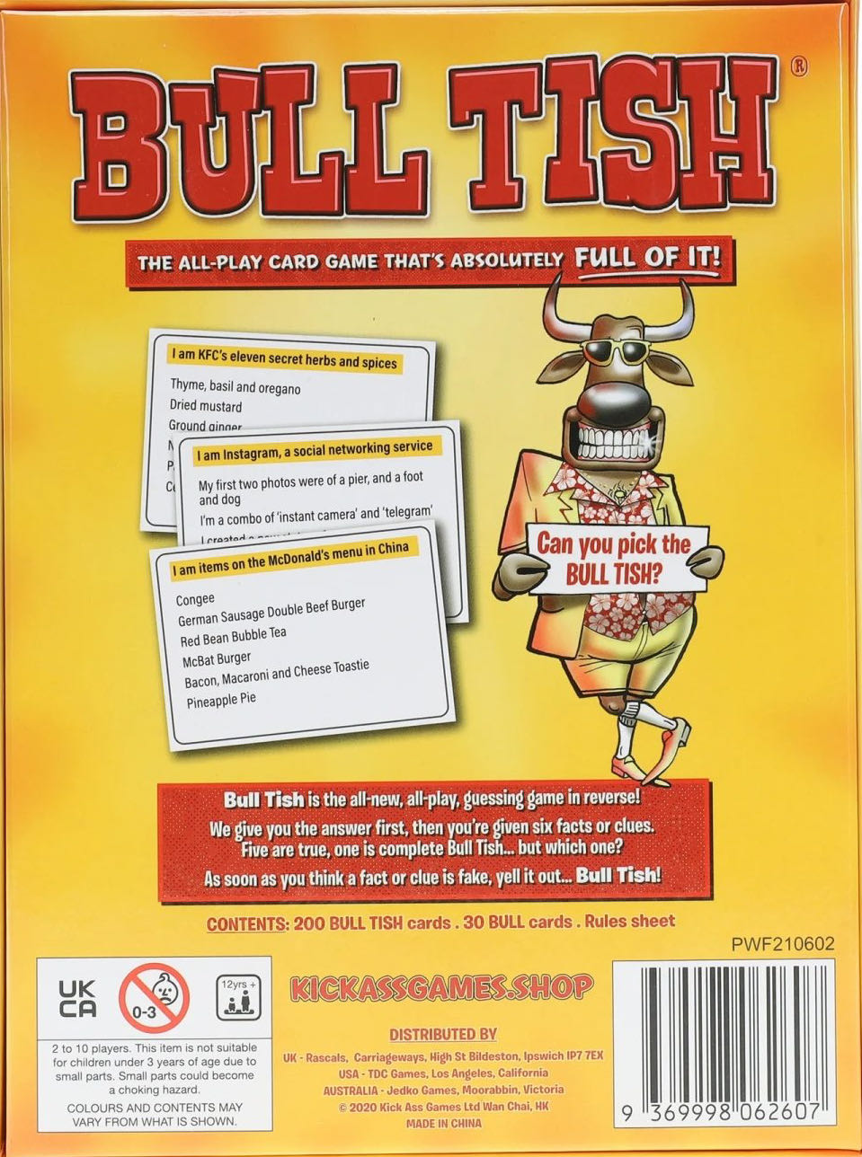 Bull Tish  (2-10) board game collectible [Barcode 9369998062607] - Main Image 2