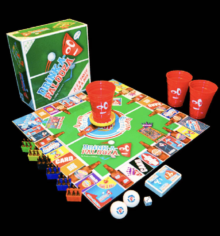 Drink-a-palooza Board Games: Party Drinking Games For Adults Game Night Party Games | Fun Adult Beer Games Gift With Beer Pong Flip Cup Kings Cup Card Games More!  (2-12) board game collectible [Barcode 793573136503] - Main Image 1