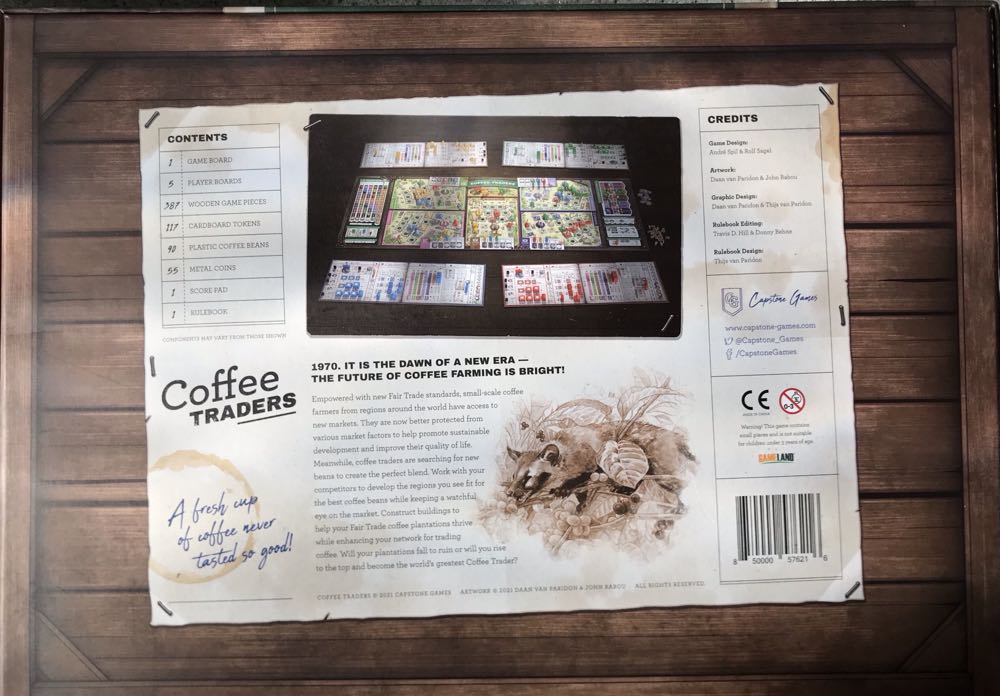 Coffee Traders  (3-5) board game collectible [Barcode 850000576216] - Main Image 2