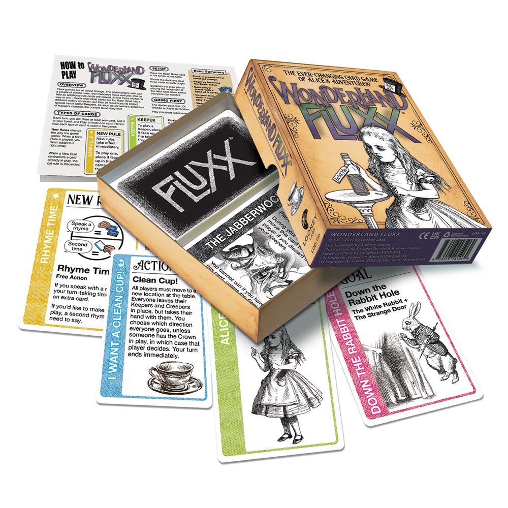 Fluxx: Wonderland  (2-6) board game collectible [Barcode 850023181060] - Main Image 2