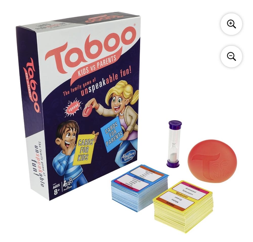 Taboo: Kids vs Parents (*2/4+ players | 8+ | *5–? min.)  (4+) board game collectible [Barcode 630509747801] - Main Image 2
