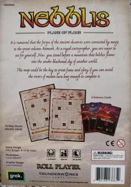 Cartographers: Map Pack 1 - Nebblis  (1-75) board game collectible [Barcode 680168938652] - Main Image 2