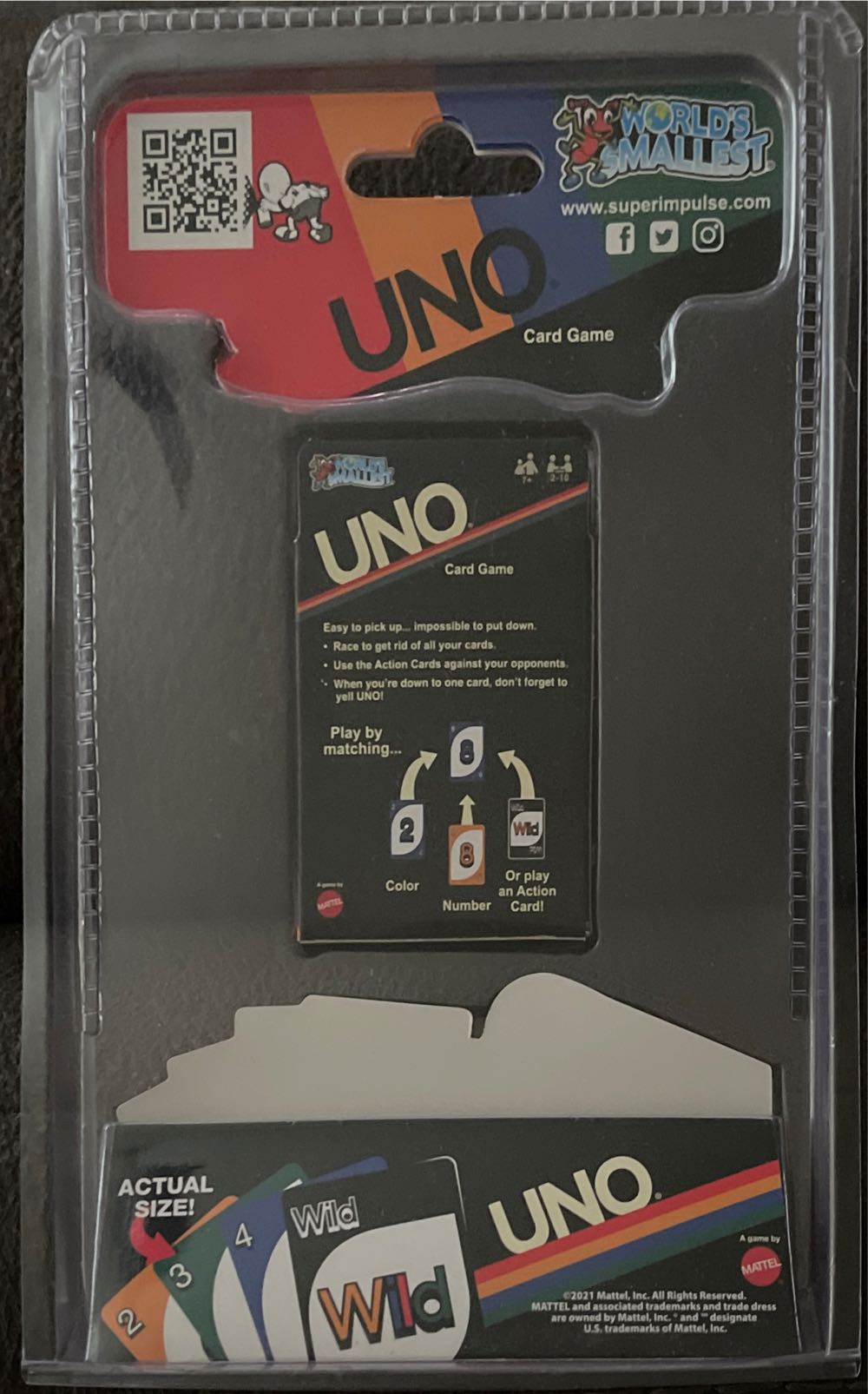 Smallest Uno Retro Edition  board game collectible - Main Image 2