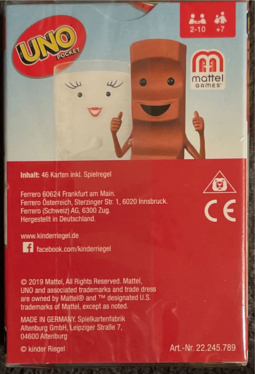 Kinder Riegal Uno  board game collectible - Main Image 2