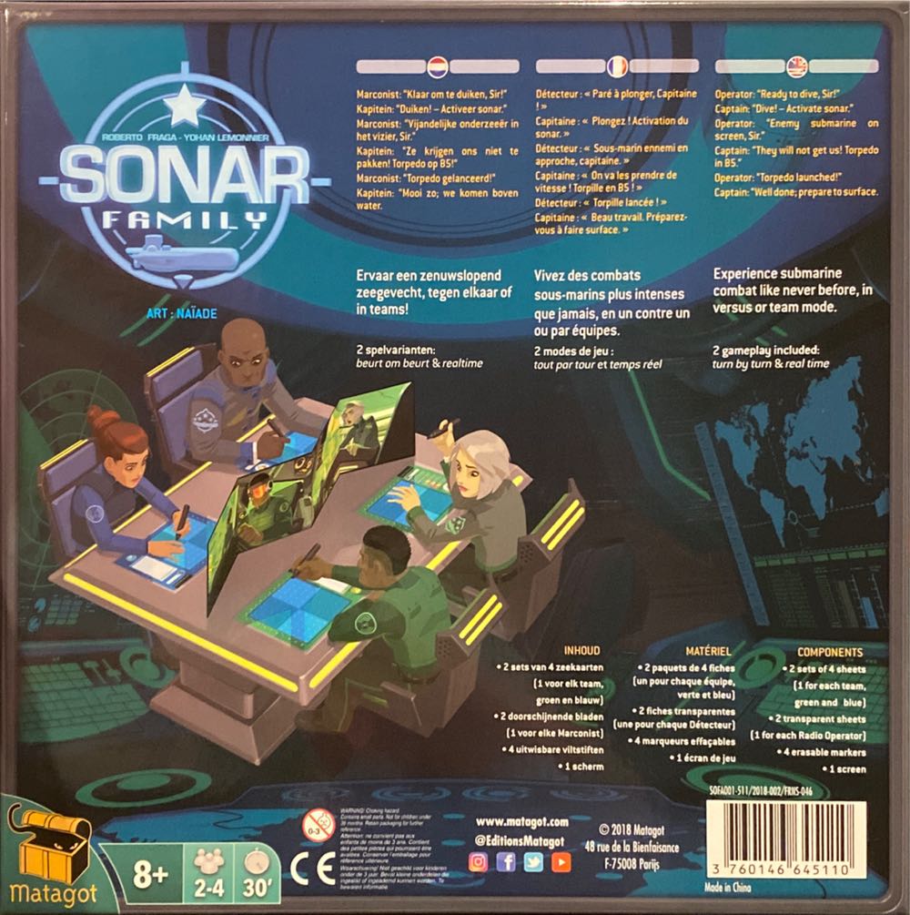 Captain Sonar Family  (2-4) board game collectible [Barcode 3760146645110] - Main Image 2