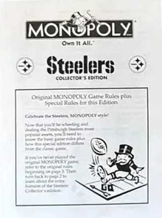 Collector’s Edition Monopoly Sealed Monopoly New Pittsburgh Steelers Collector’s Ed. Heinz Field  (2-6) board game collectible [Barcode 700304002129] - Main Image 4