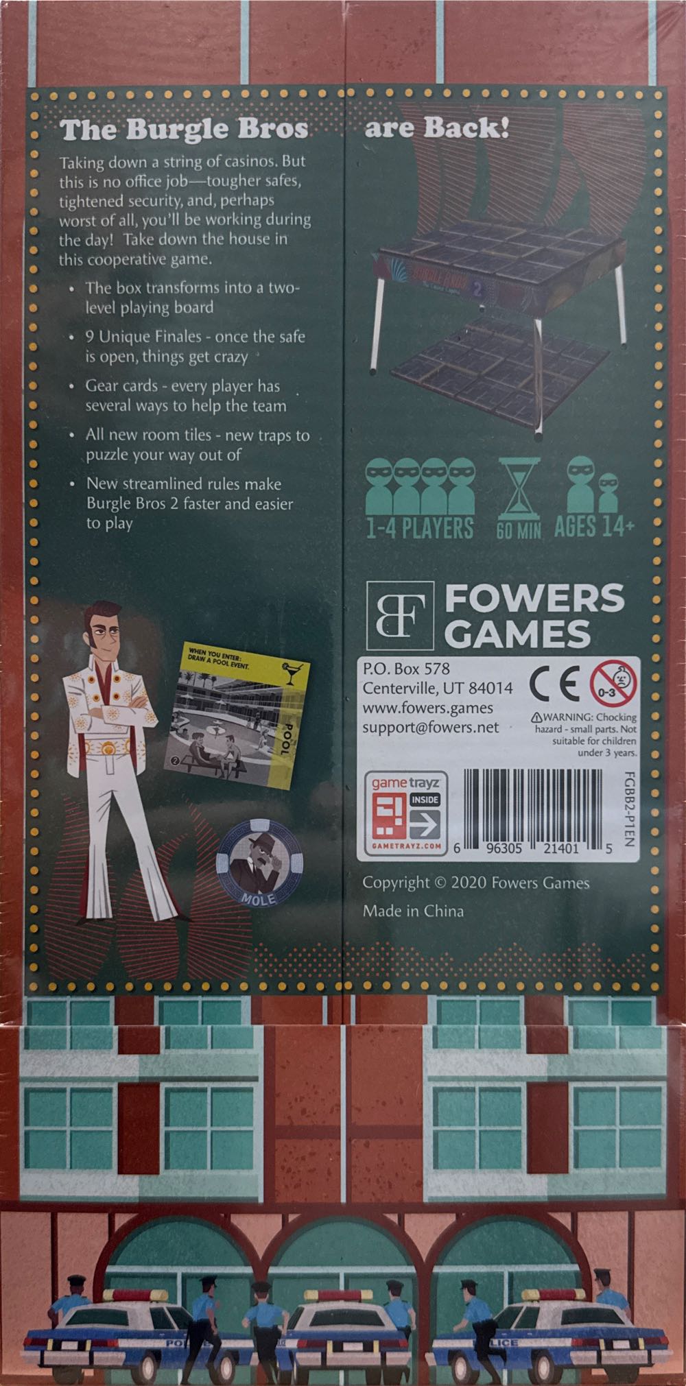 Burgle Bros 2: The Casino Capers  (1-4) board game collectible [Barcode 696305214015] - Main Image 2