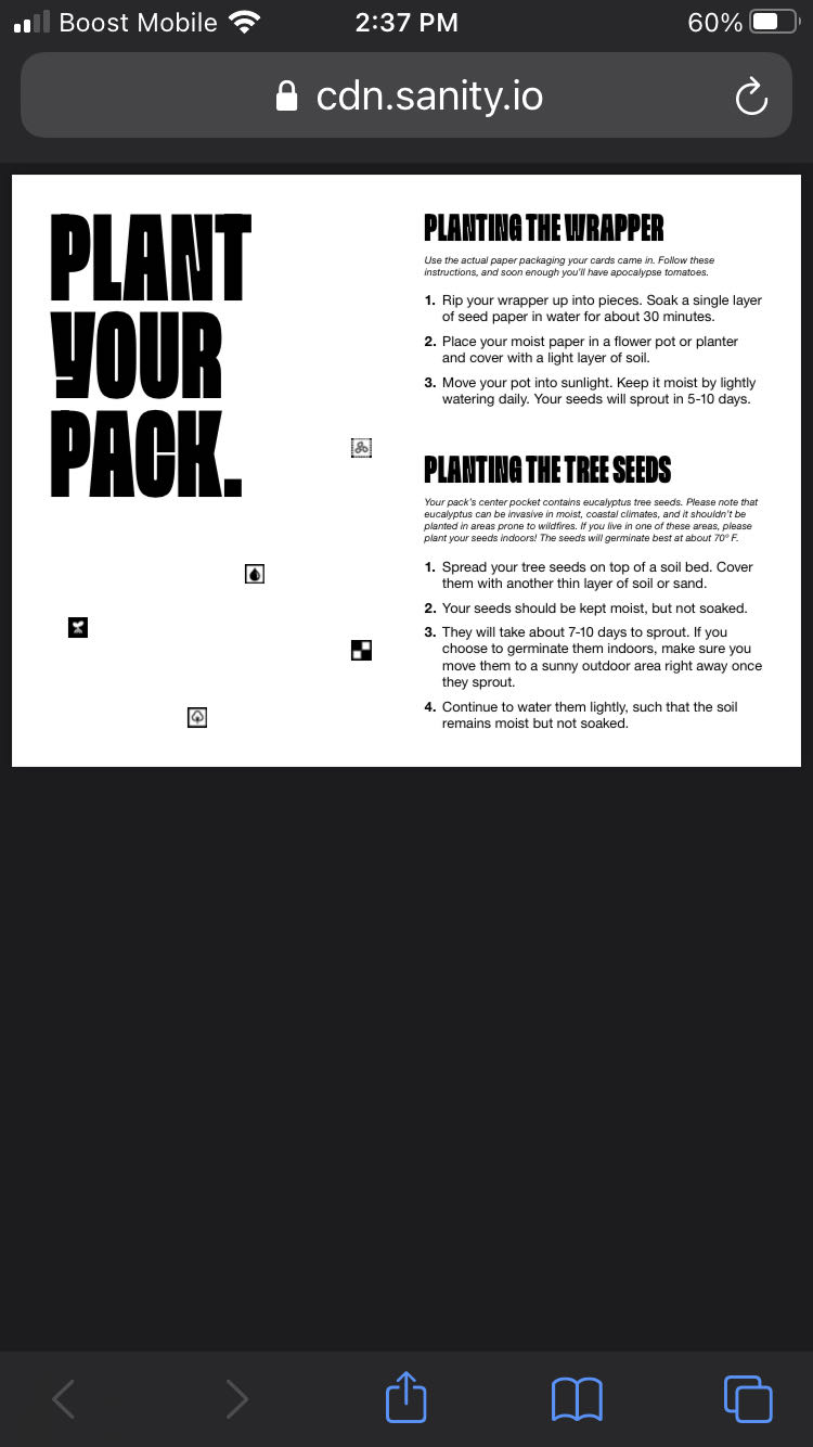 Cards Against Humanity: Climate Catastrophe Pack  (4+) board game collectible [Barcode 817246020781] - Main Image 2