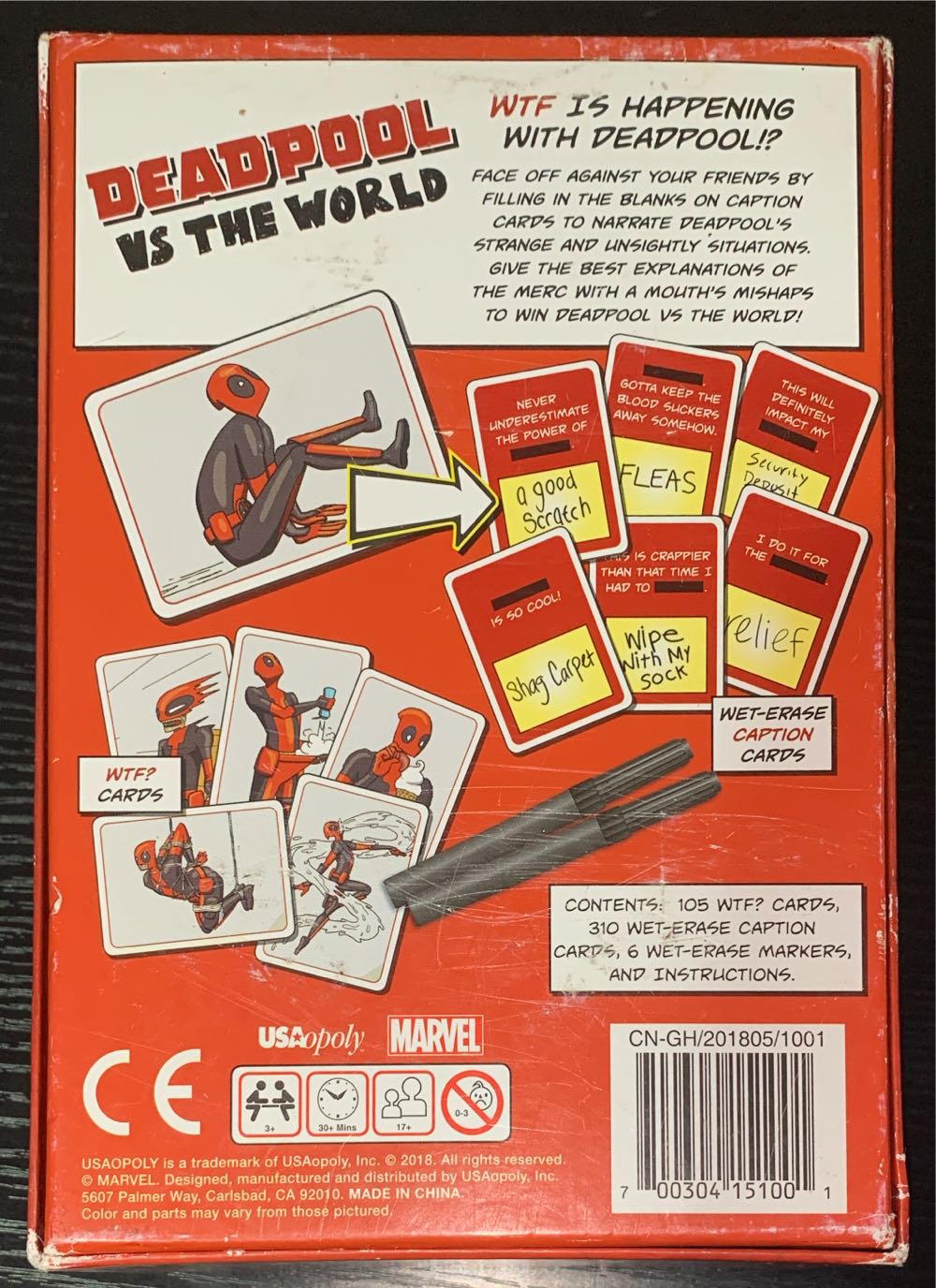 Deadpool vs The World  (3+) board game collectible [Barcode 700304151001] - Main Image 2
