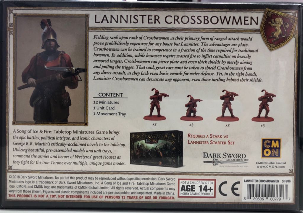 Lannister Crossbowmen  board game collectible [Barcode 889696007797] - Main Image 2