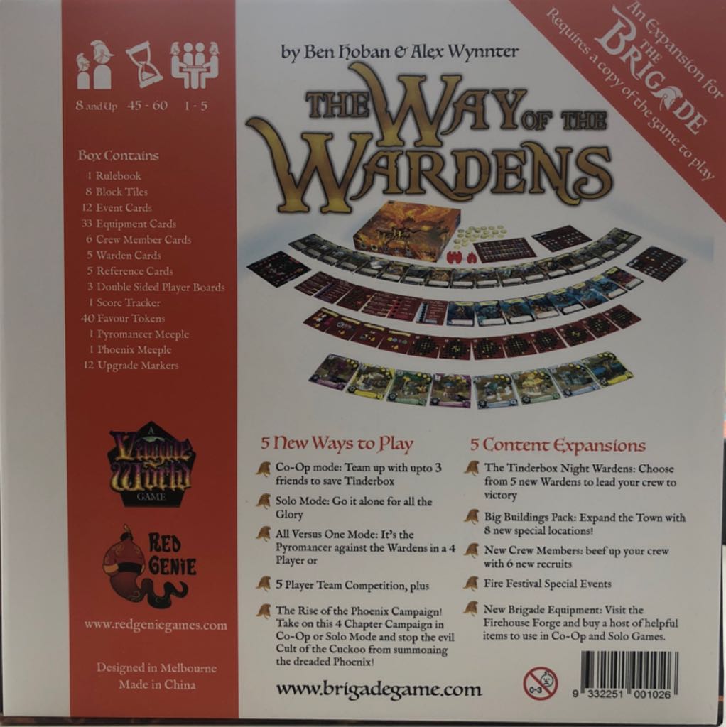 Way of the Wardens, The  (1-5) board game collectible [Barcode 9332251001026] - Main Image 2