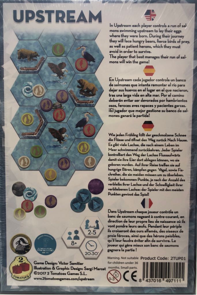Upstream  (2-5) board game collectible [Barcode 8437016497111] - Main Image 2