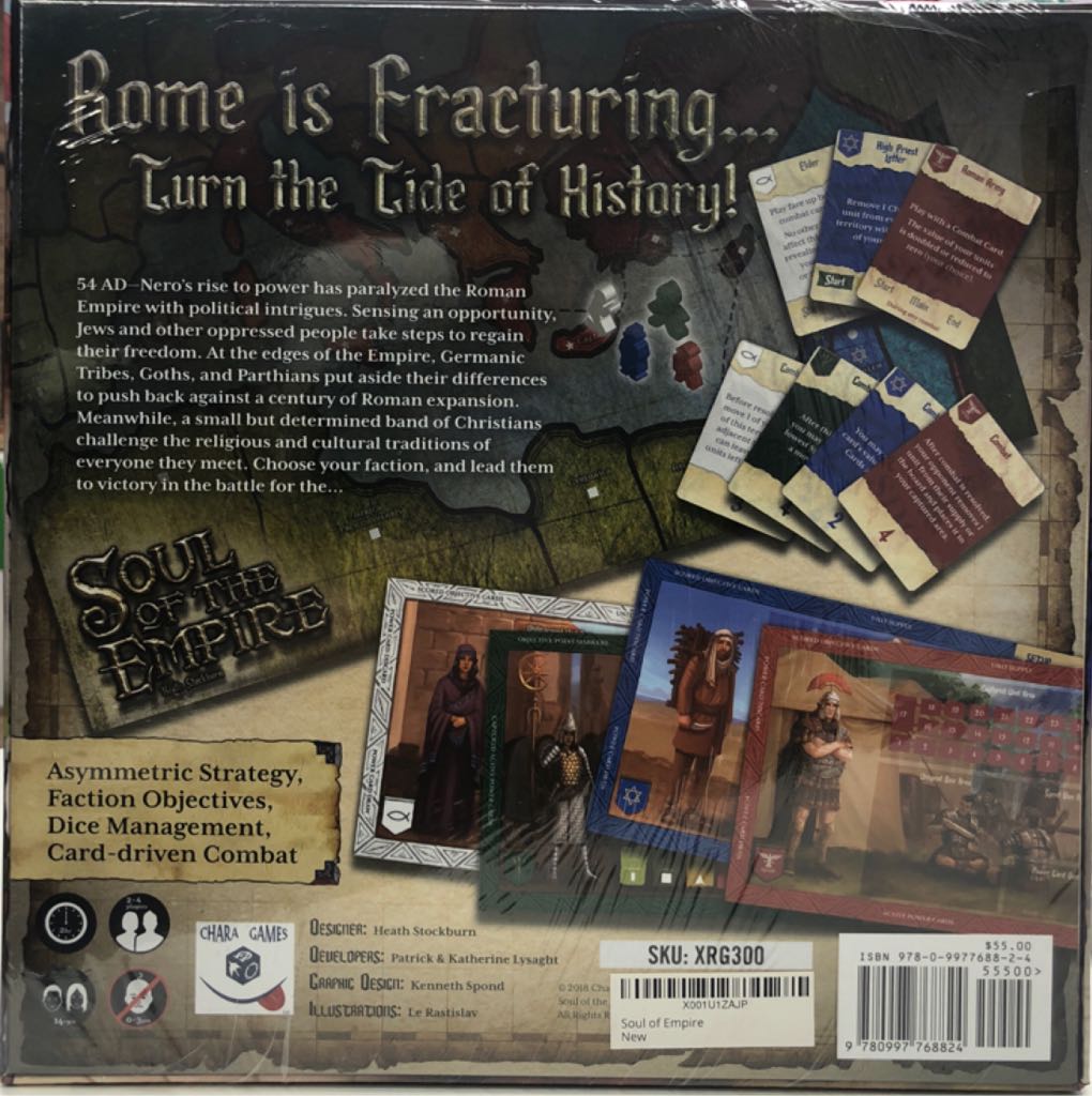 Soul Of The Empire  (2-4) board game collectible [Barcode 9780997768824] - Main Image 2