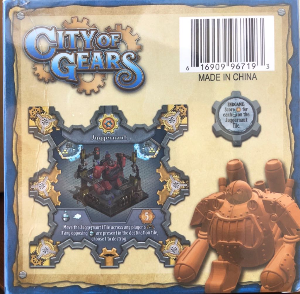 City of Gears: Juggernaut  (2-4) board game collectible [Barcode 616909967193] - Main Image 2