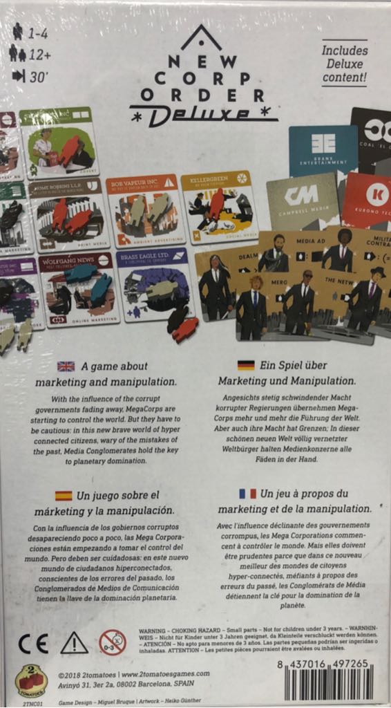 New Corp Order: Deluxe  (1-4) board game collectible [Barcode 8437016497265] - Main Image 2