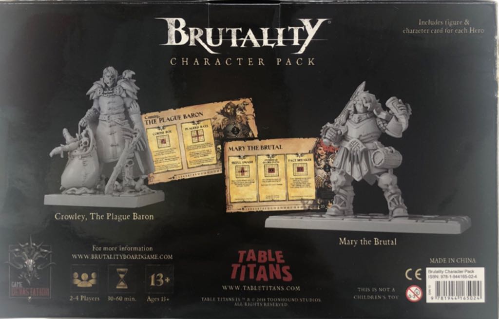 Brutality: Crowley & Mary  board game collectible [Barcode 9781944165024] - Main Image 2