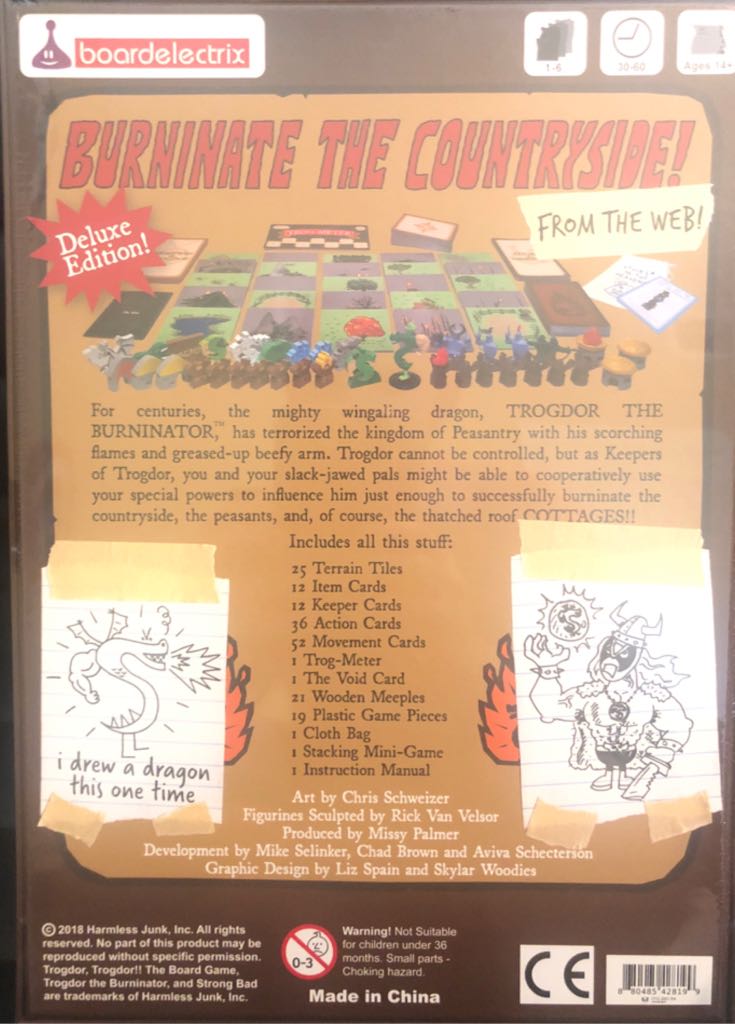 Trogdor!!  (1-6) board game collectible [Barcode 880485428199] - Main Image 2