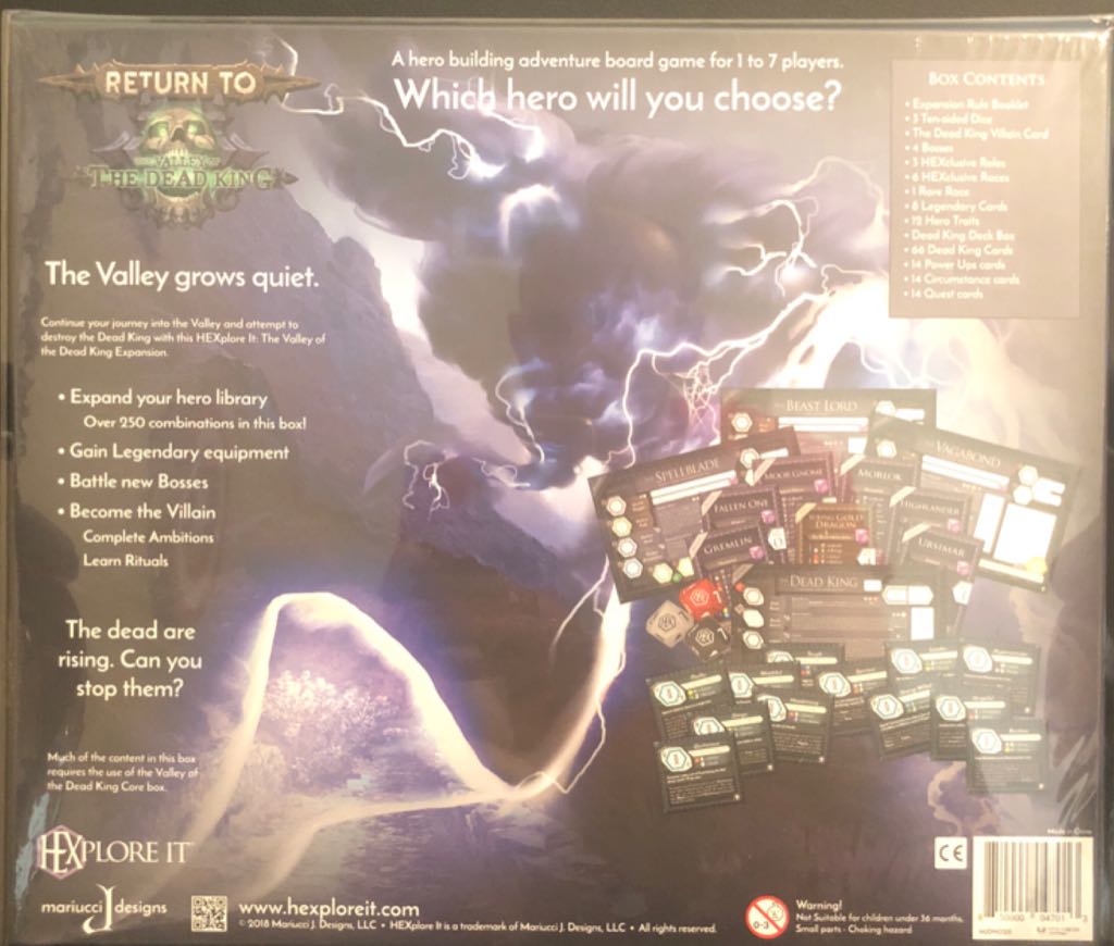 Return to the Valley of the Dead King  board game collectible [Barcode 850000047013] - Main Image 2