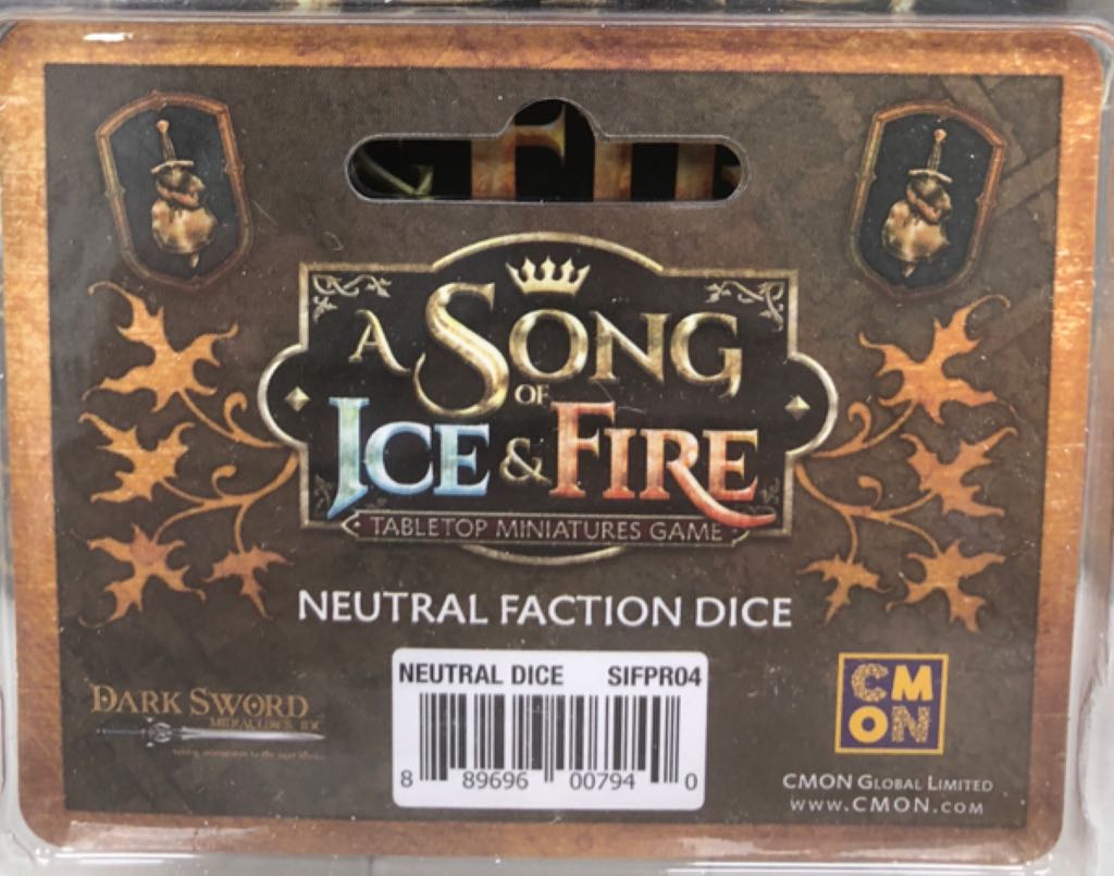 Neutral Faction Dice  board game collectible [Barcode 889696007940] - Main Image 2