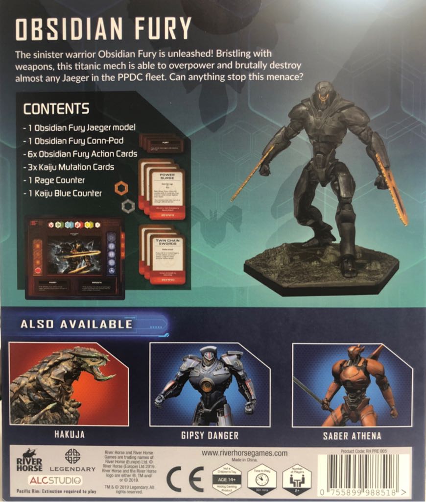 Pacific Rim: Obsidian Fury  board game collectible [Barcode 755899988518] - Main Image 2