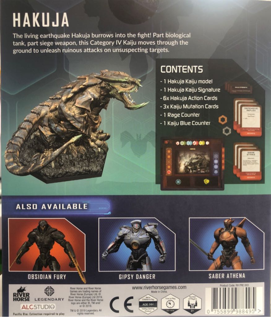 Pacific Rim: Hakuja  board game collectible [Barcode 755899988495] - Main Image 2