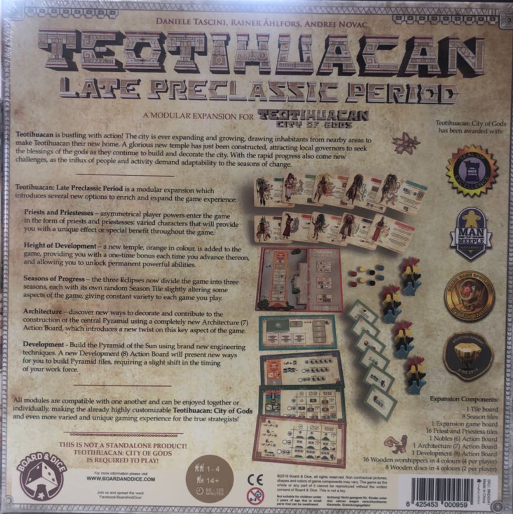 Teotihuacan: Late Preclassic Period Expansion  (1-4) board game collectible [Barcode 6425453000959] - Main Image 2