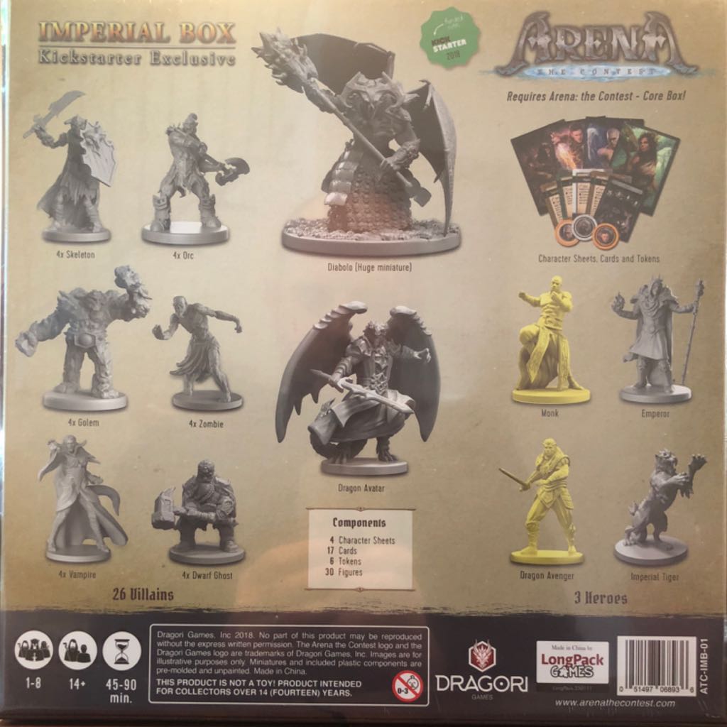 Arena: The Contest - Imperial Box  board game collectible [Barcode 051497068936] - Main Image 2