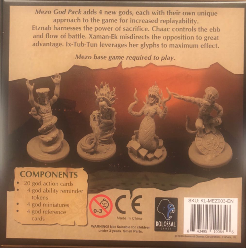 Mezo: God Pack  board game collectible [Barcode 843495100646] - Main Image 2