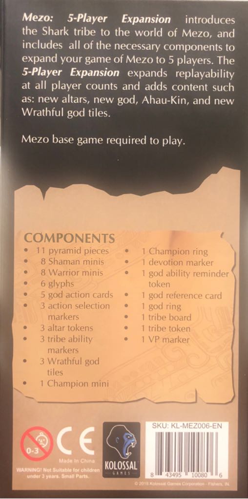Mezo: 5-Player Expansion  board game collectible [Barcode 843495100806] - Main Image 2