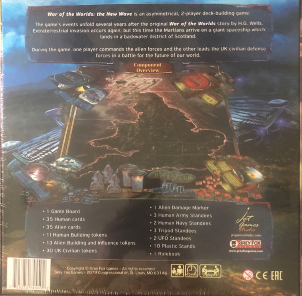 War of the Worlds: The New Wave  (2) board game collectible [Barcode 725272745502] - Main Image 2