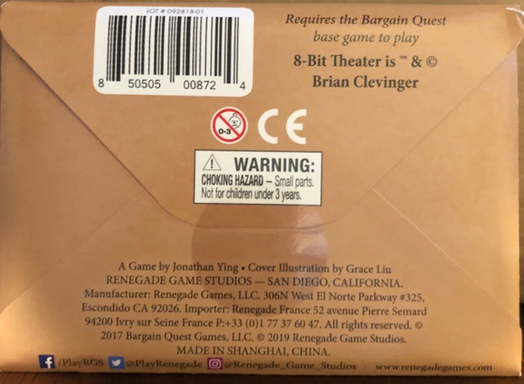 Bargain Quest: 8-Bit Theater  board game collectible [Barcode 850505008724] - Main Image 2