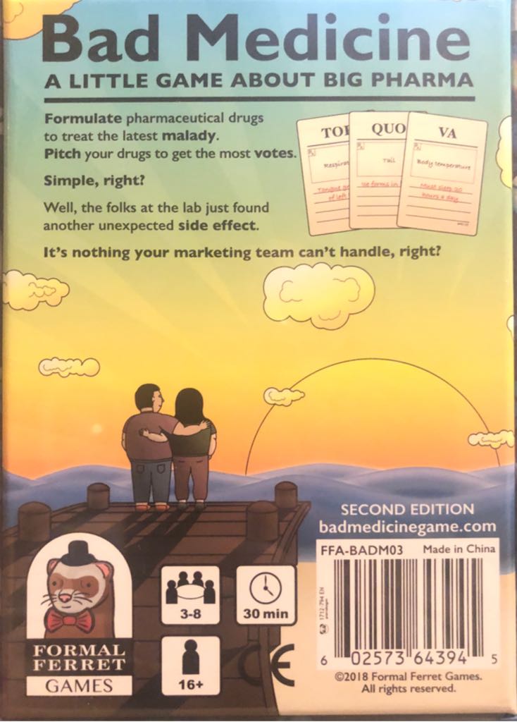 Bad Medicine, Second Edition  (3-8) board game collectible [Barcode 602573643945] - Main Image 2