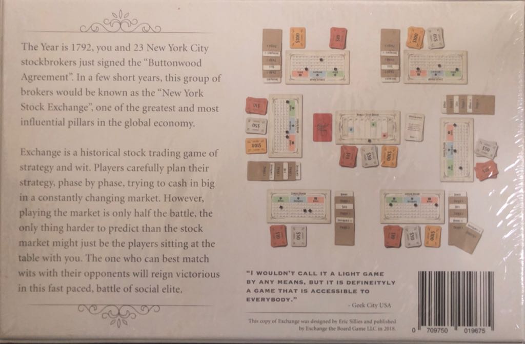 Exchange  (3-6) board game collectible [Barcode 709750019675] - Main Image 2