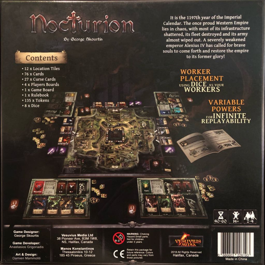 Nocturian  (2-4) board game collectible [Barcode 686603226193] - Main Image 2