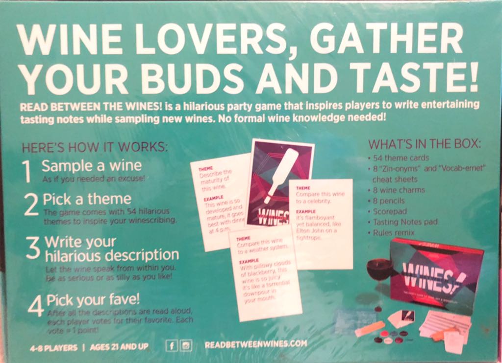 Read Between the Wines  (4-8) board game collectible [Barcode 859127003223] - Main Image 2