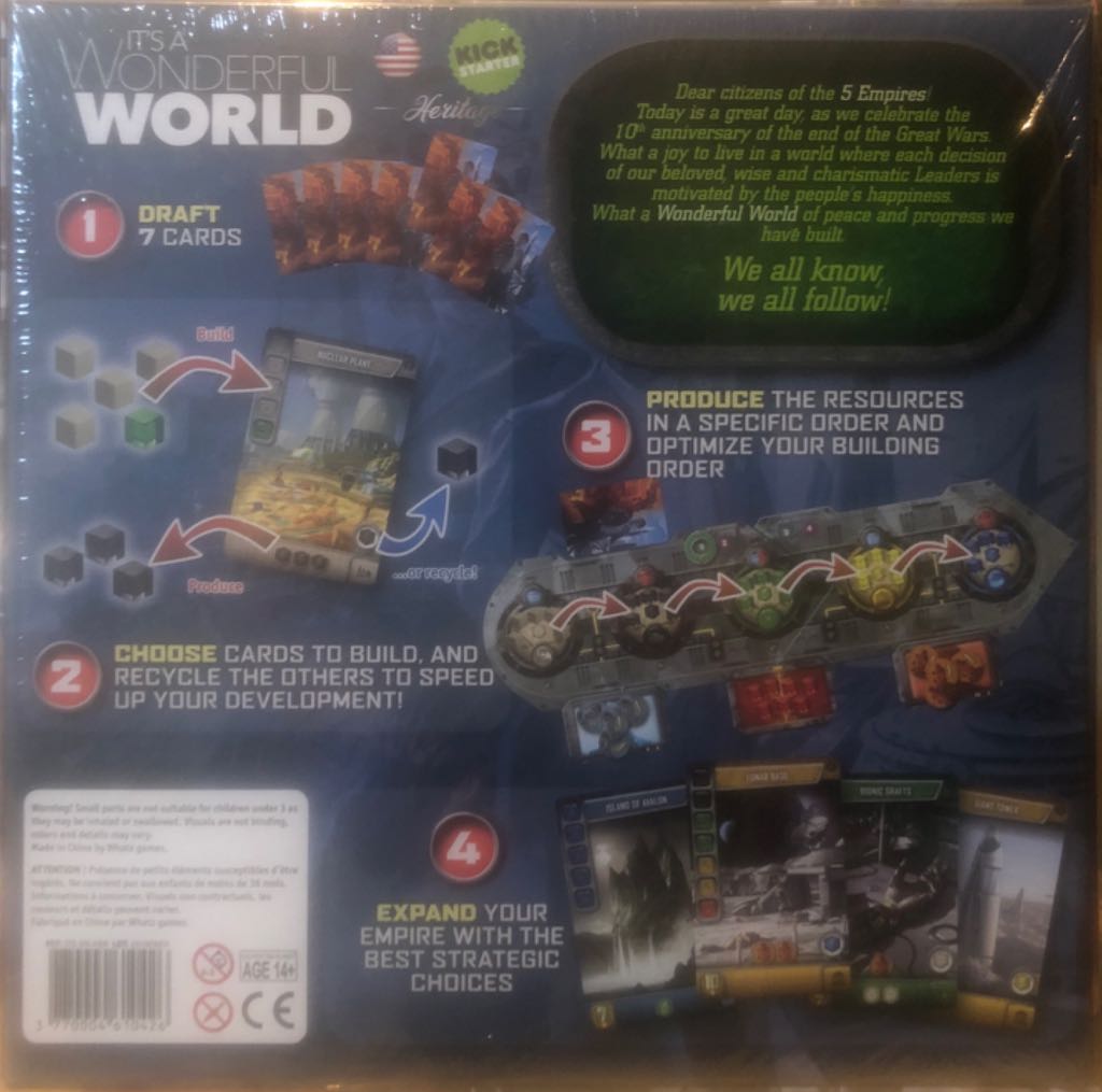 It’s A Wonderful World: Heritage Edition  (1-5) board game collectible [Barcode 3770004610426] - Main Image 2