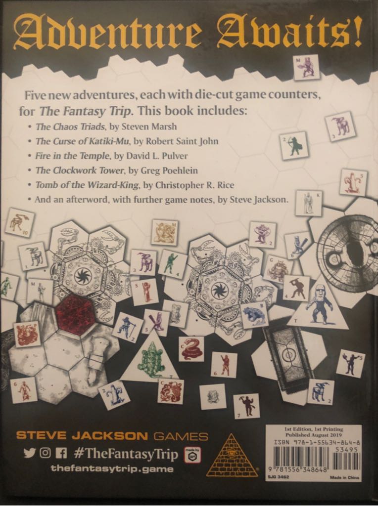 Fantasy Trip: Adventures, The  board game collectible [Barcode 9781556348648] - Main Image 2