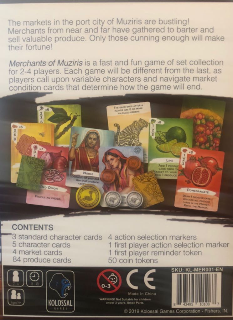 Merchants of Murziris  (2-4) board game collectible [Barcode 843495101087] - Main Image 2