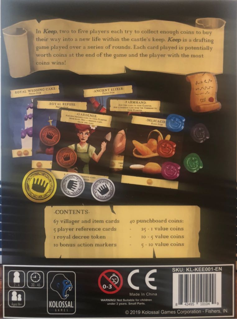 Keep  (2-5) board game collectible [Barcode 843495101049] - Main Image 2