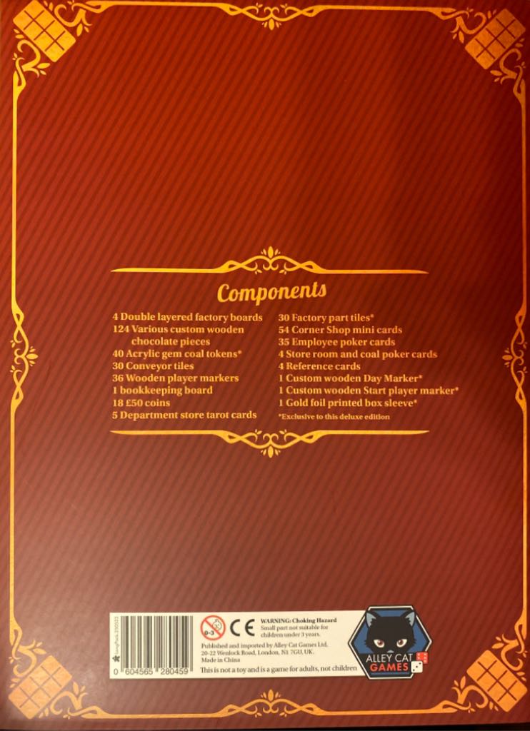 Chocolate Factory -Deluxe Edition  (1-4) board game collectible [Barcode 604565280459] - Main Image 2