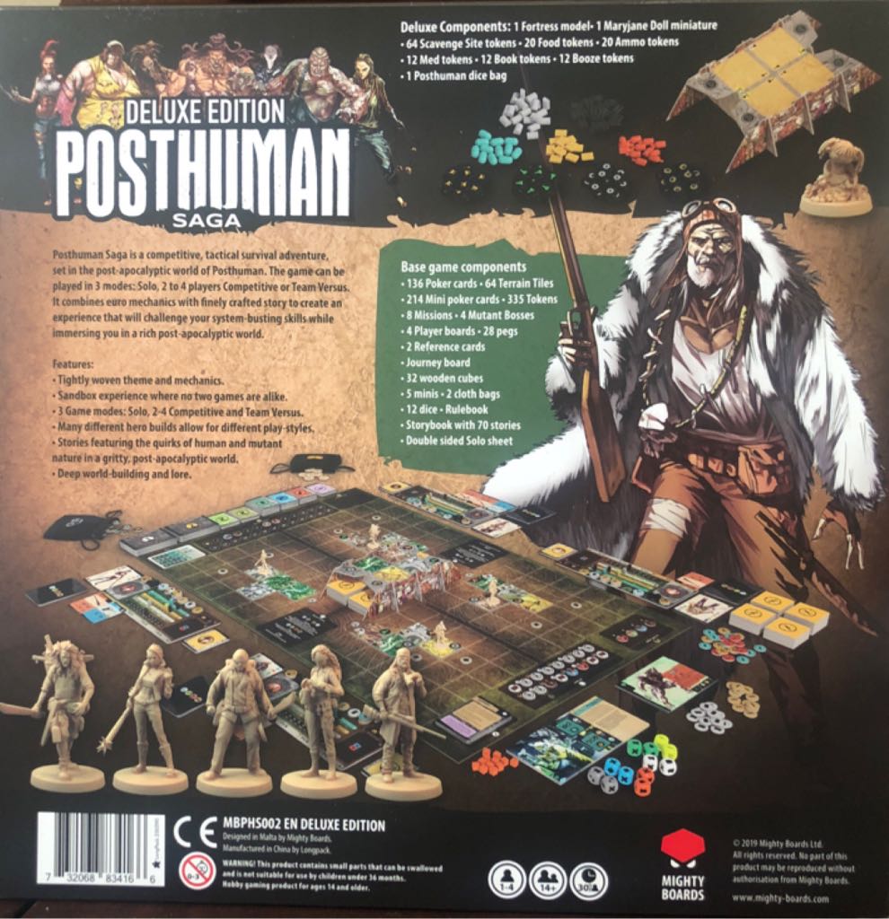 Posthuman Saga  (1-4) board game collectible [Barcode 732068834166] - Main Image 2