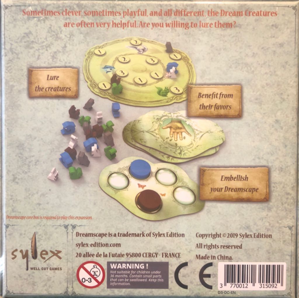 Dreamscape: Dream Creatures  board game collectible [Barcode 3770012315092] - Main Image 2