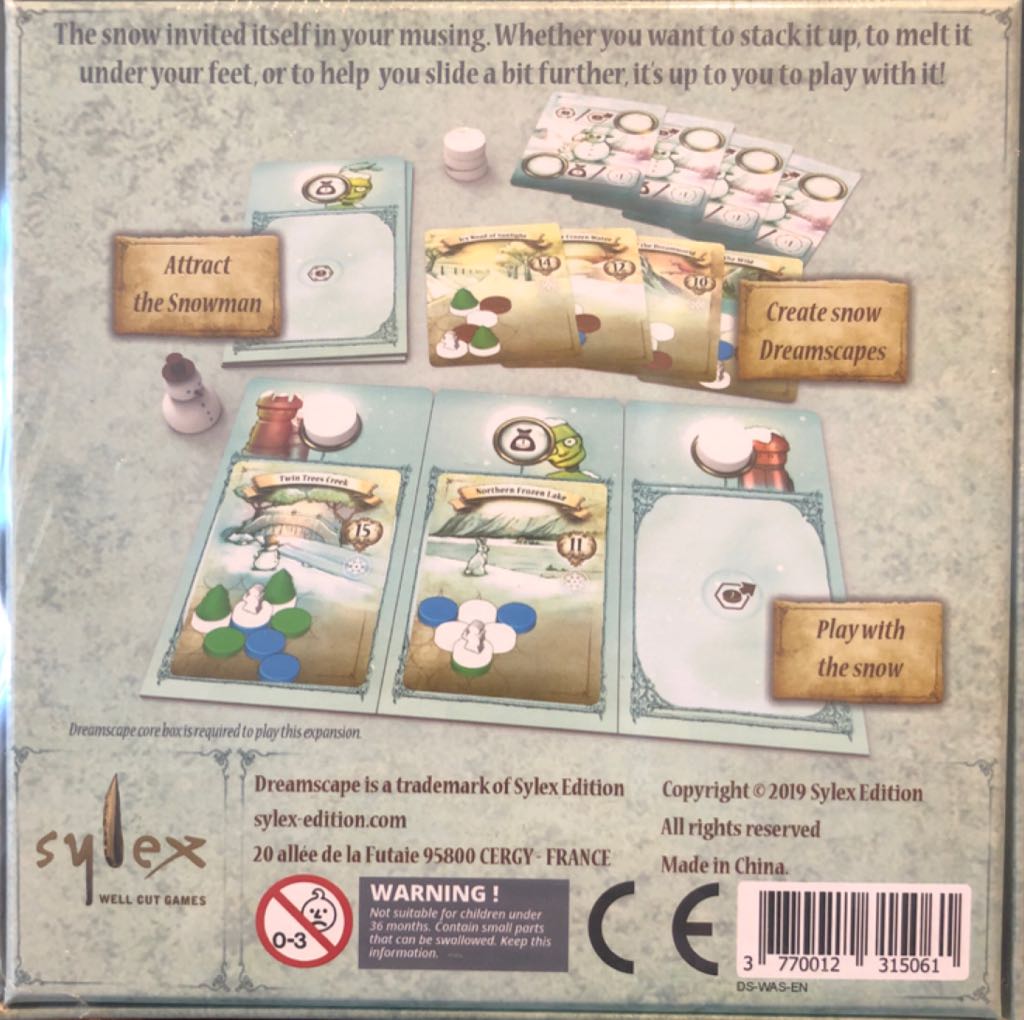 Dreamscape: White As Snow  board game collectible [Barcode 3770012315061] - Main Image 2