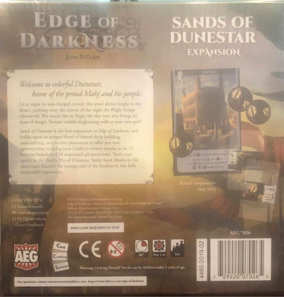 Sands of Dunestar  board game collectible [Barcode 729220070265] - Main Image 2