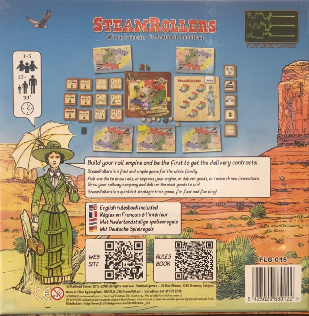SteamRollers  (1-5) board game collectible [Barcode 5425029880122] - Main Image 2
