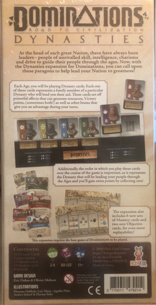 Dominations: Dynasties Expansion  board game collectible [Barcode 3770011479214] - Main Image 2